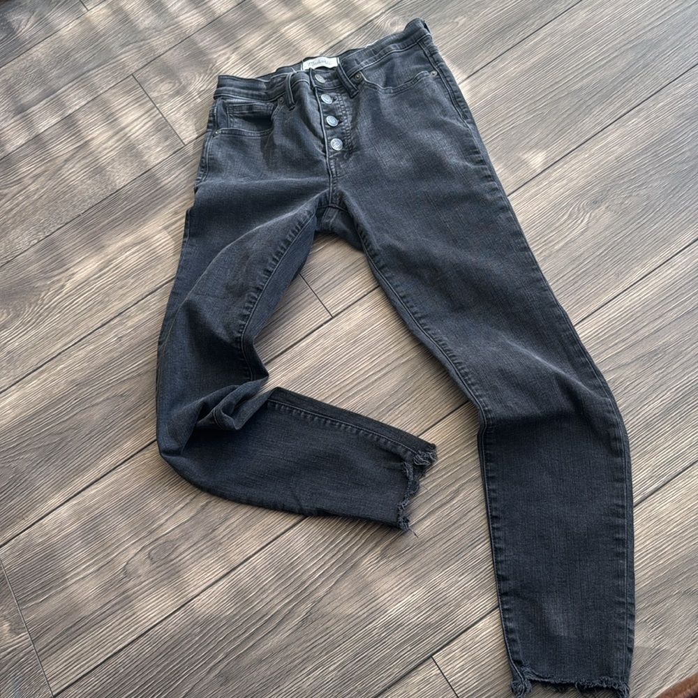 Madewell | 9" High-Rise Skinny Jeans Black Size 27